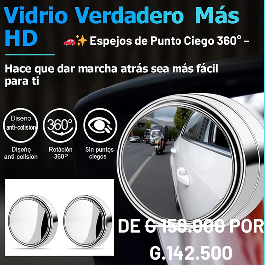 ESPEJO DE PUNTO CIEGO OFERTA ESPECIAL -  ✨🚘   En la compra de 2 unidades ¡paga solo G235.000!⏳ Oferta válida por tiempo limitado o hasta agotar stock.