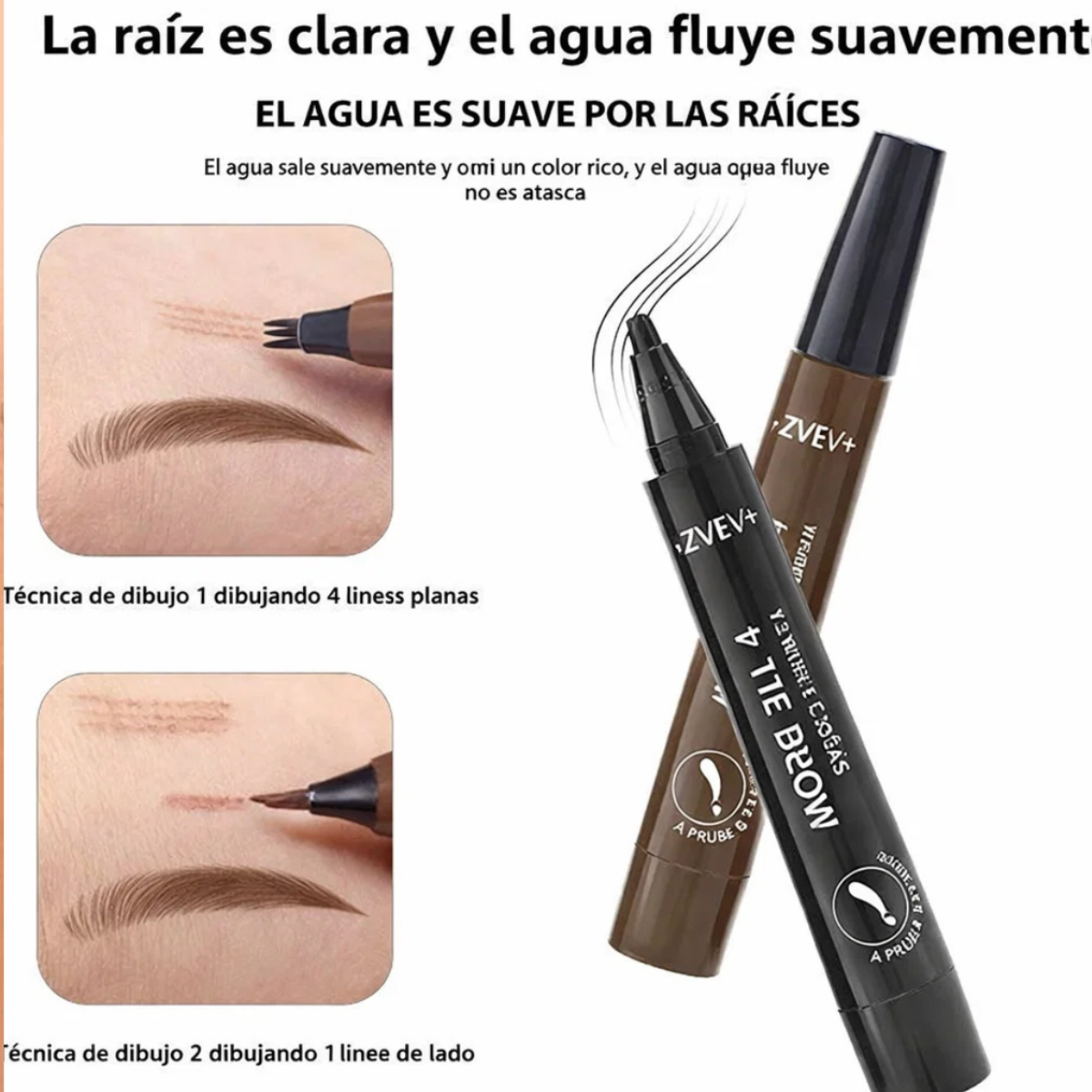 LAPIZ MARCADOR PARA BARBA Y CEJA COLOR NEGRO