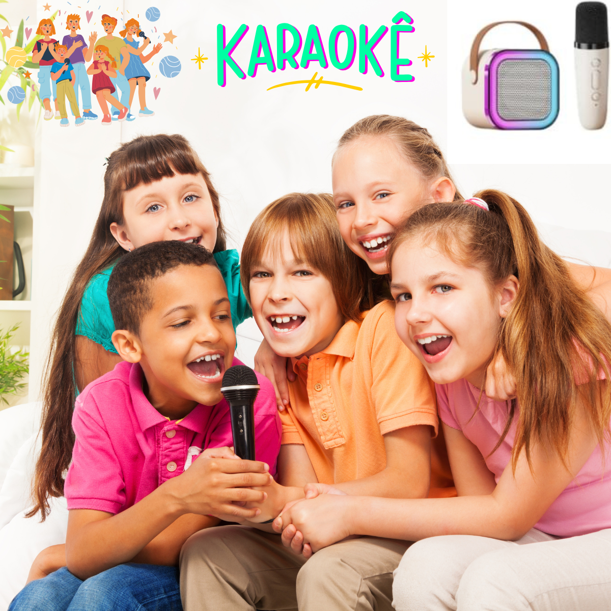 Set De Karaoke, Parlante + microfono