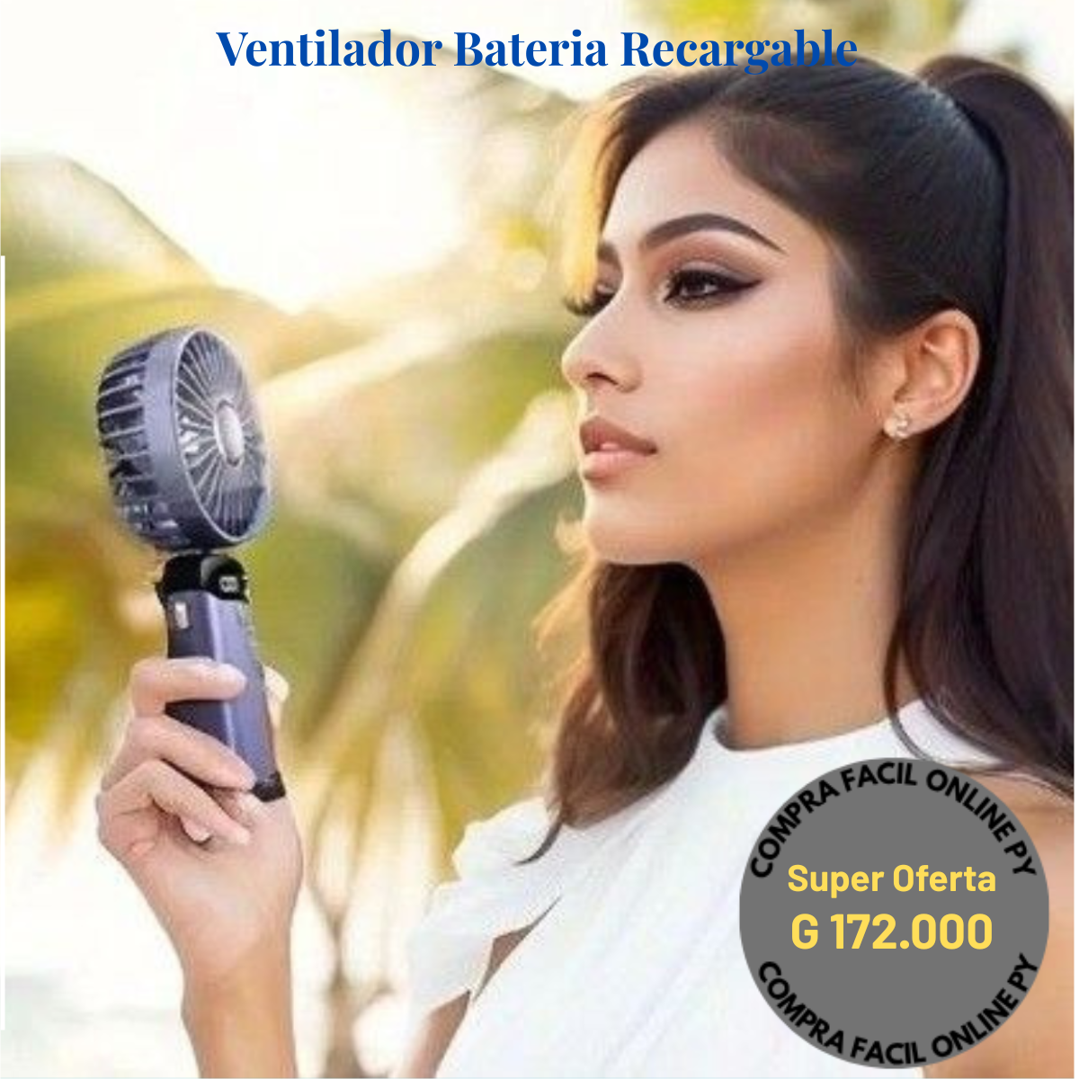 VENTILADOR BATERIA RECARGABLE 🌟 2 UNIDADES POR SOLO G 294.000 🌟