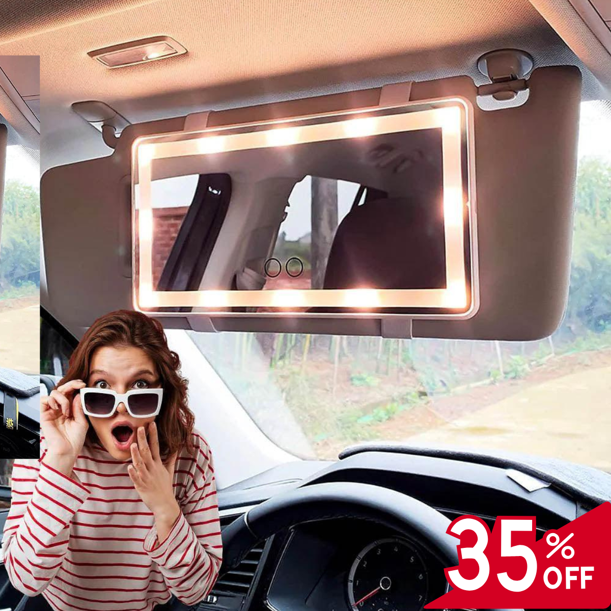 Espejo Con Luz led para carro