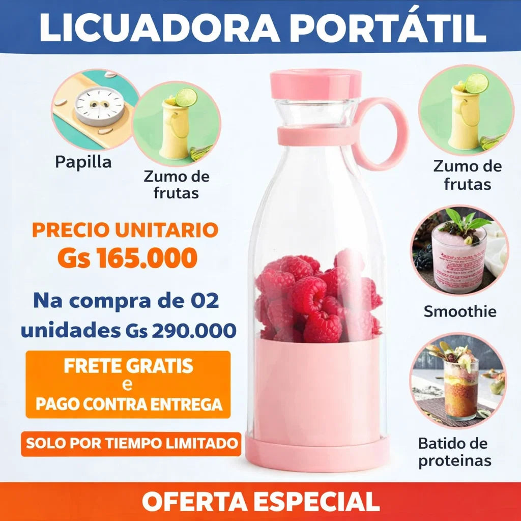 Mini Licuadora Mast™ – 🔥 Stock  limitado⚡ Aprovecha AHORA antes de que se agote.