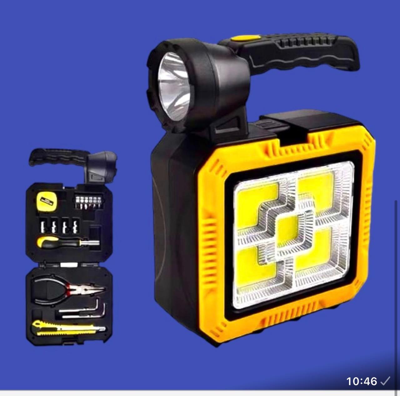 Kit de Herramientas con Luz de Emergenci
