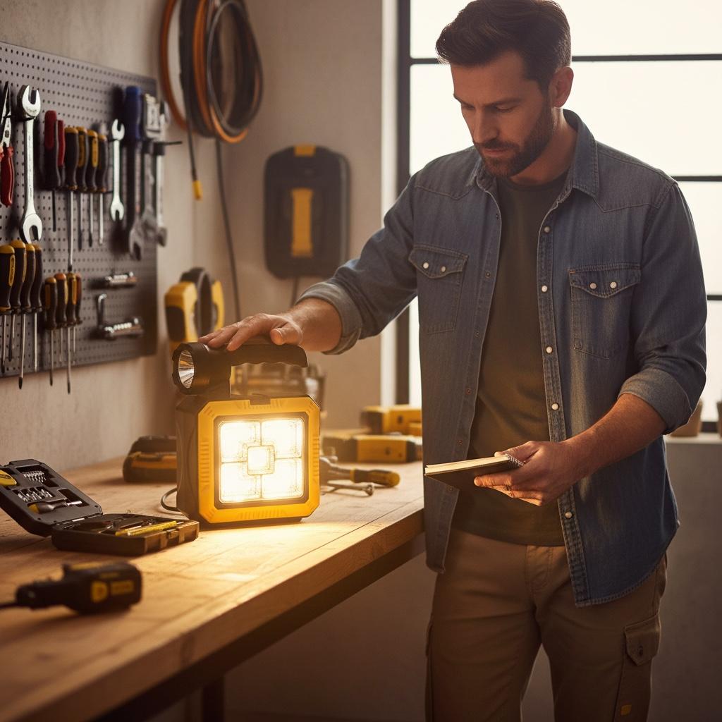 Kit de Herramientas con Luz de Emergenci