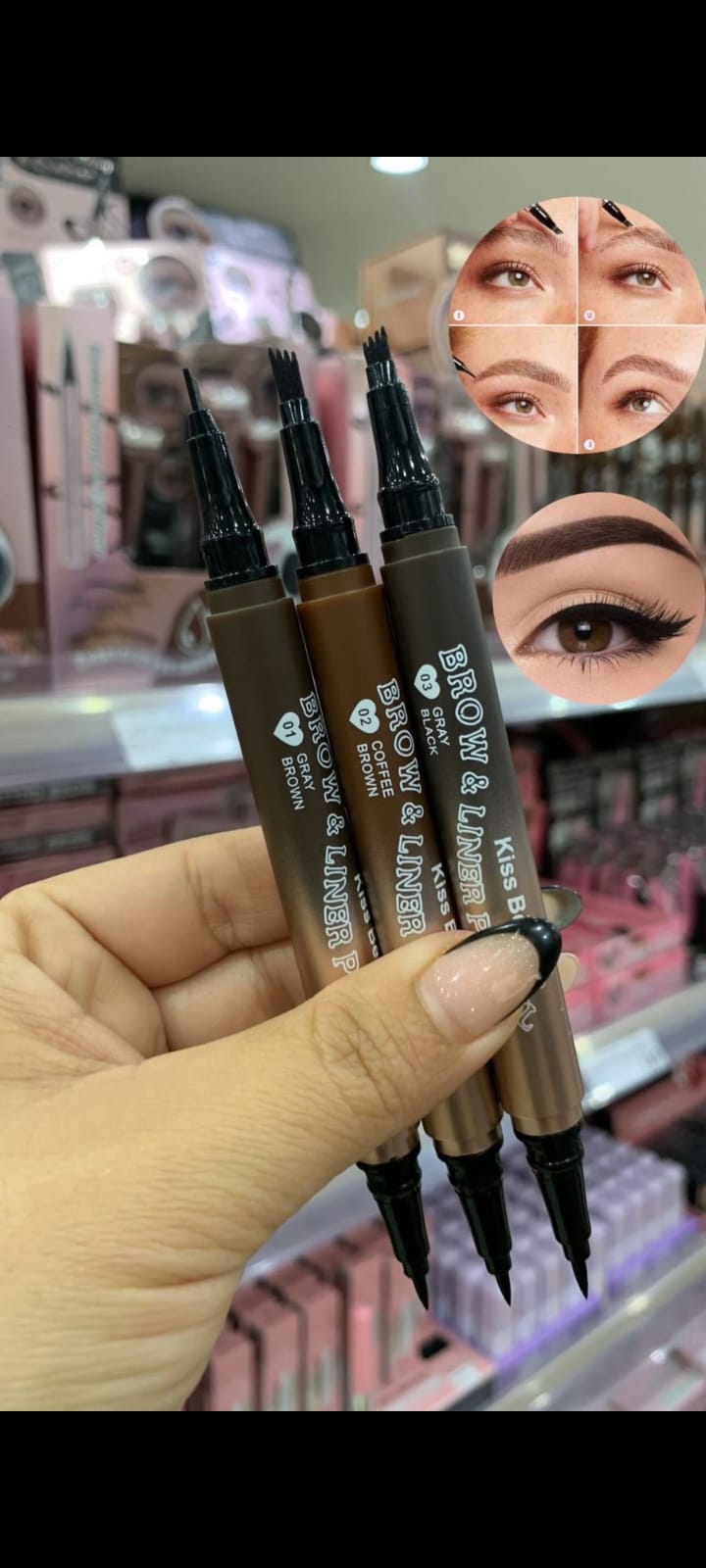 Delineador Brow Liner Pen  💰 Precio: Gs. 157.000  💥 ¡Lleva 2 unidades por solo Gs.274.000Oferta por tiempo limitado  🔥!