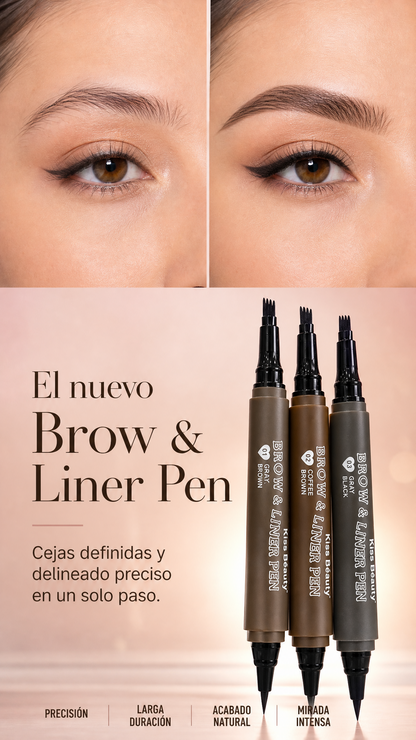 Delineador Brow Liner Pen  💰 Precio: Gs. 157.000  💥 ¡Lleva 2 unidades por solo Gs.274.000Oferta por tiempo limitado  🔥!