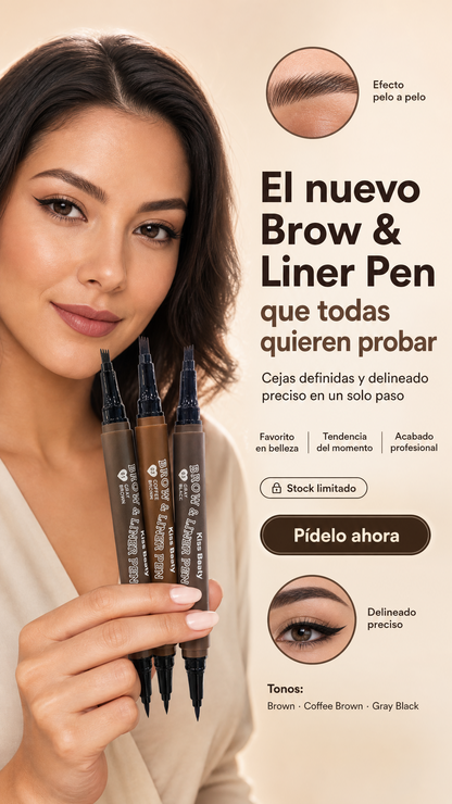 Delineador Brow Liner Pen  💰 Precio: Gs. 157.000  💥 ¡Lleva 2 unidades por solo Gs.274.000Oferta por tiempo limitado  🔥!