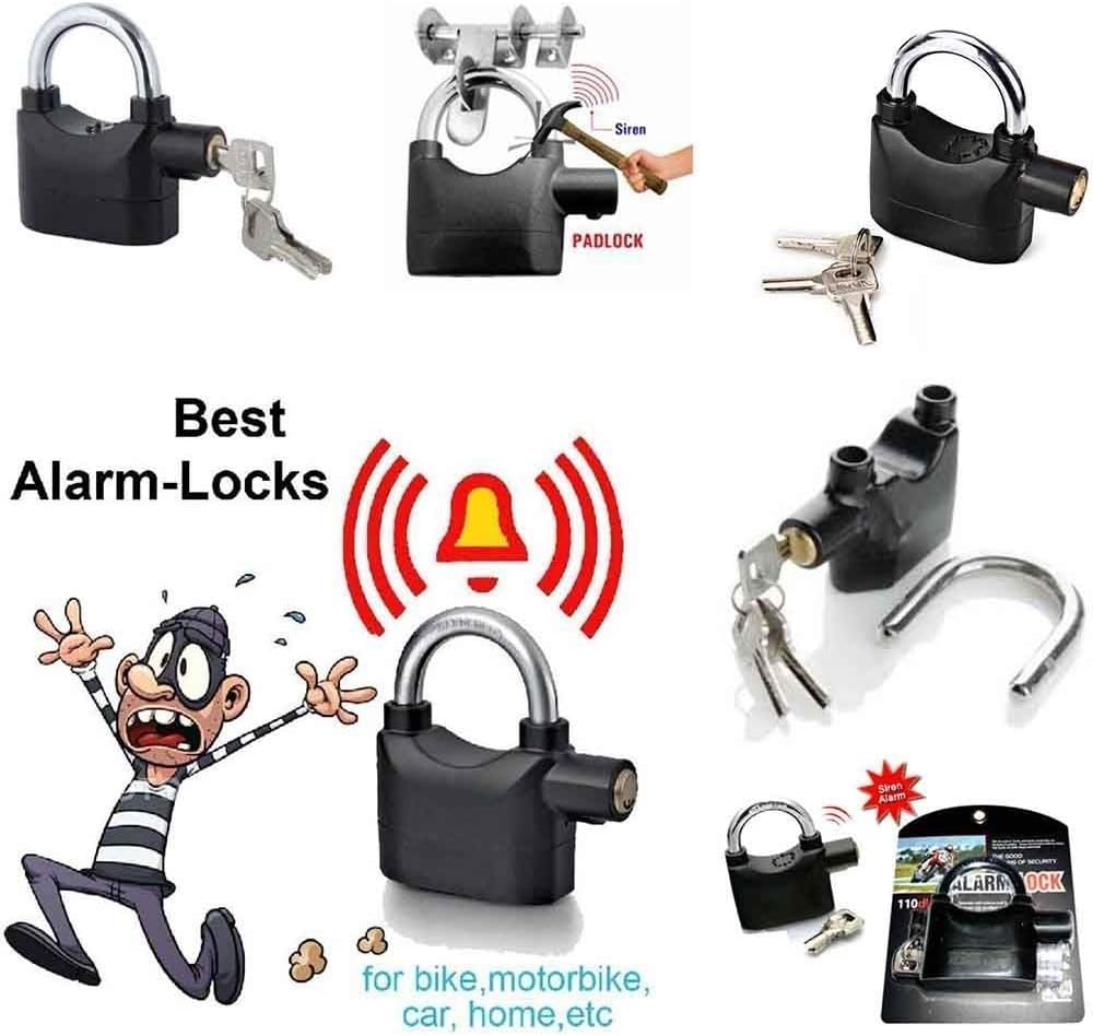 CANDADO CON ALARMA LARGO