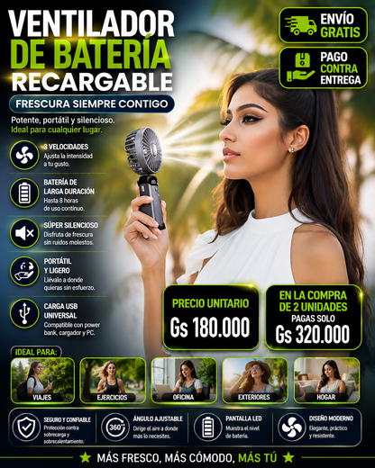 VENTILADOR BATERIA RECARGABLE