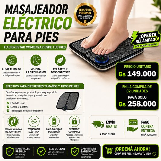 Masajeador Eléctrico Pies Multifunc