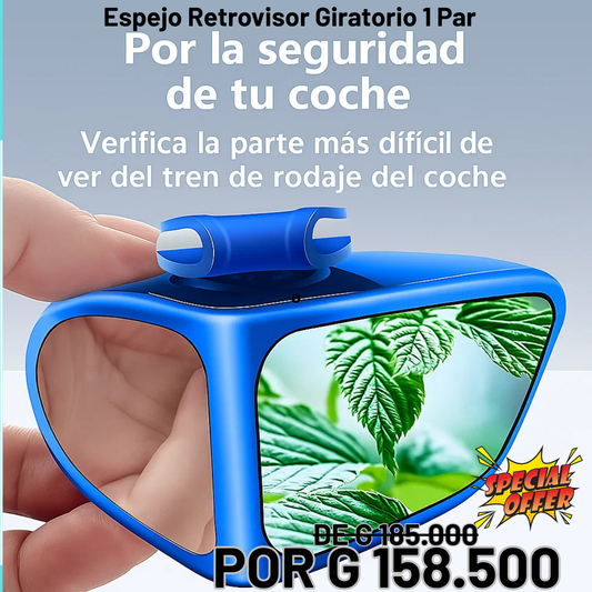 ESPEJO RETROVISOR GIRATORIO (1 PAR )🔥 OFERTA RELÁMPAGO 🔥 En la compra de 2 unidades paga solamente 267.000 guaraníes.