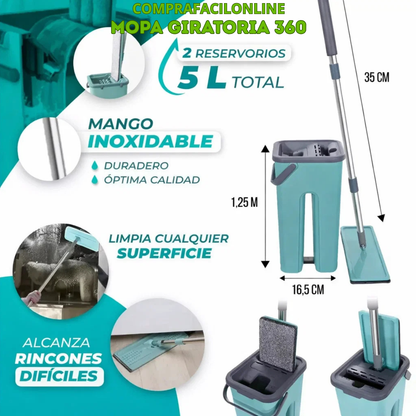 Mopa Autoescurrible 360⏰ ¡Disponible solo por tiempo limitado! 🔥 – ¡Apresúrate antes de que se termine!