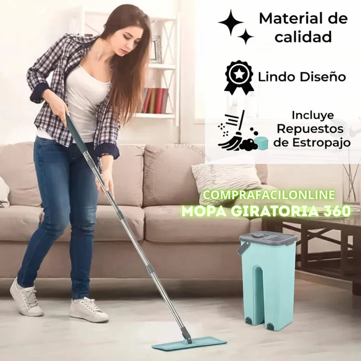 Mopa Autoescurrible 360⏰ ¡Disponible solo por tiempo limitado! 🔥 – ¡Apresúrate antes de que se termine!