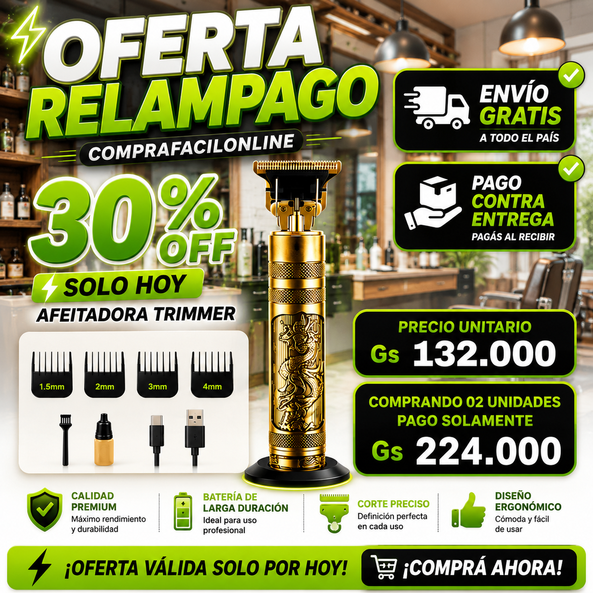 Afeitadora Eléctrica PRO TRIMMER