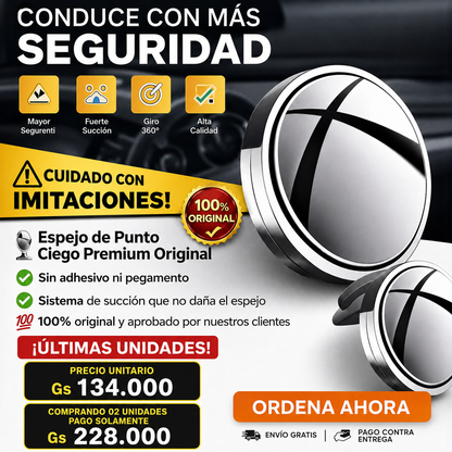 Espejo de punto Ciego Visión completa para una conducción más segura
