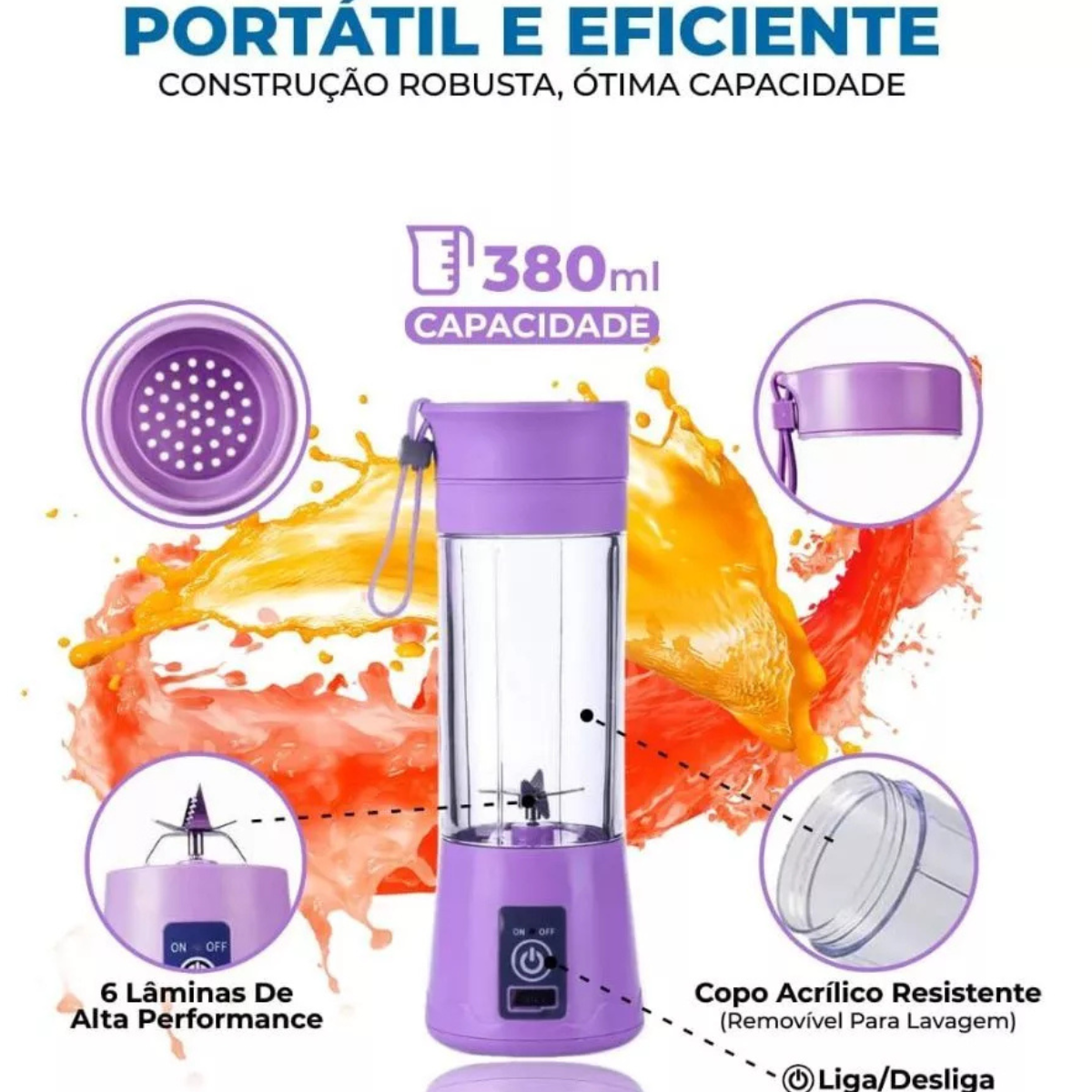 LICUADORA PORTACTIL RECARGABLE