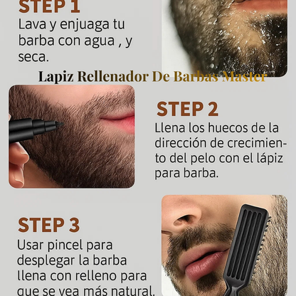 LAPIZ MARCADOR PARA BARBA Y CEJA   COLOR NEGRO