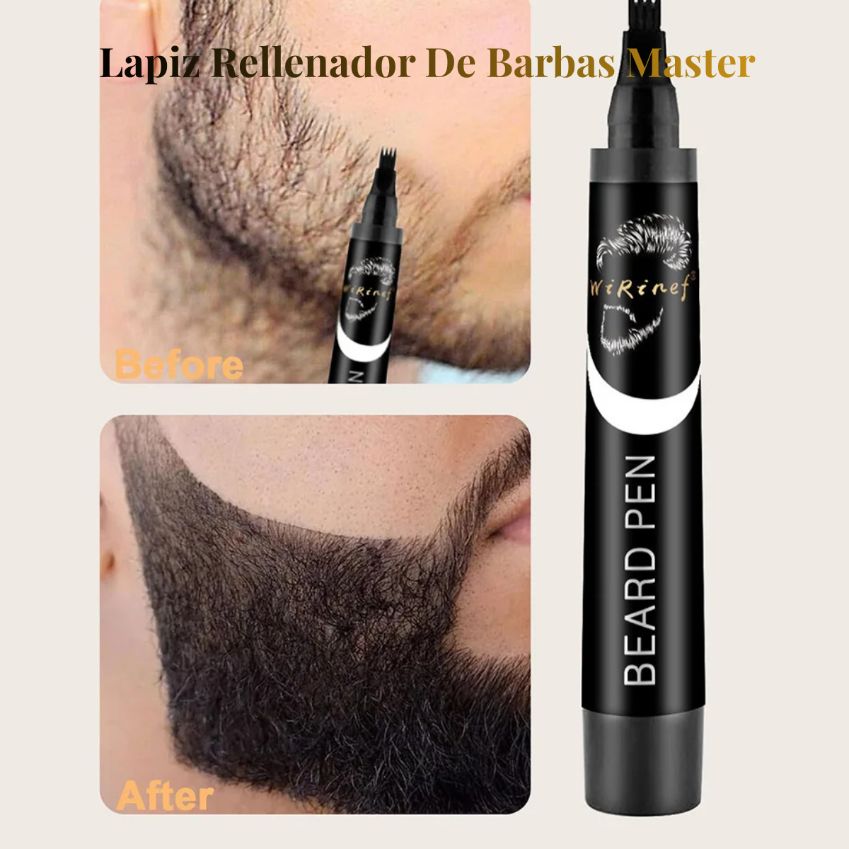 LAPIZ MARCADOR PARA BARBA Y CEJA   COLOR NEGRO