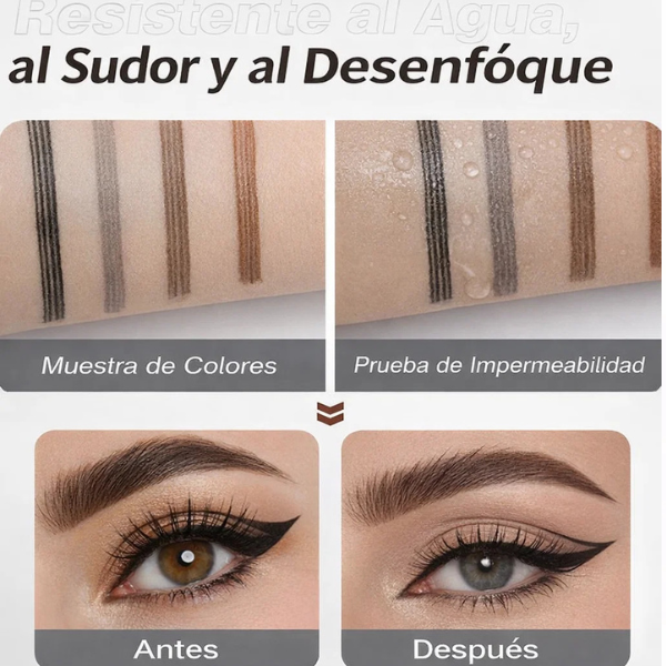Delineador de ojos a prueba de agua 2en ✨ Promoción especial válida por pocos días.
