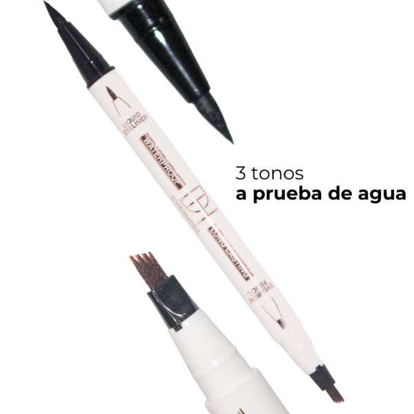 Delineador de ojos a prueba de agua 2en ✨ Promoción especial válida por pocos días.