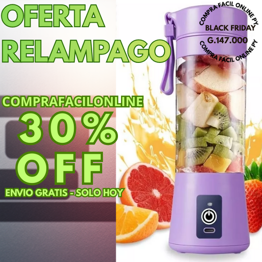 LICUADORA PORTATIL RECARGABLE   Exclusividad  🌟 🎉 ¡¡Aprovecha la promoción y paga menos! Llevando 2 productos, recibes G 50.000 de descuento. ¡Últimas unidades, no te quedes sin el tuyo!