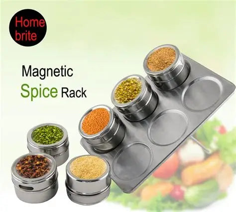 Porta Condimentos Magnético 6 pzas INOX