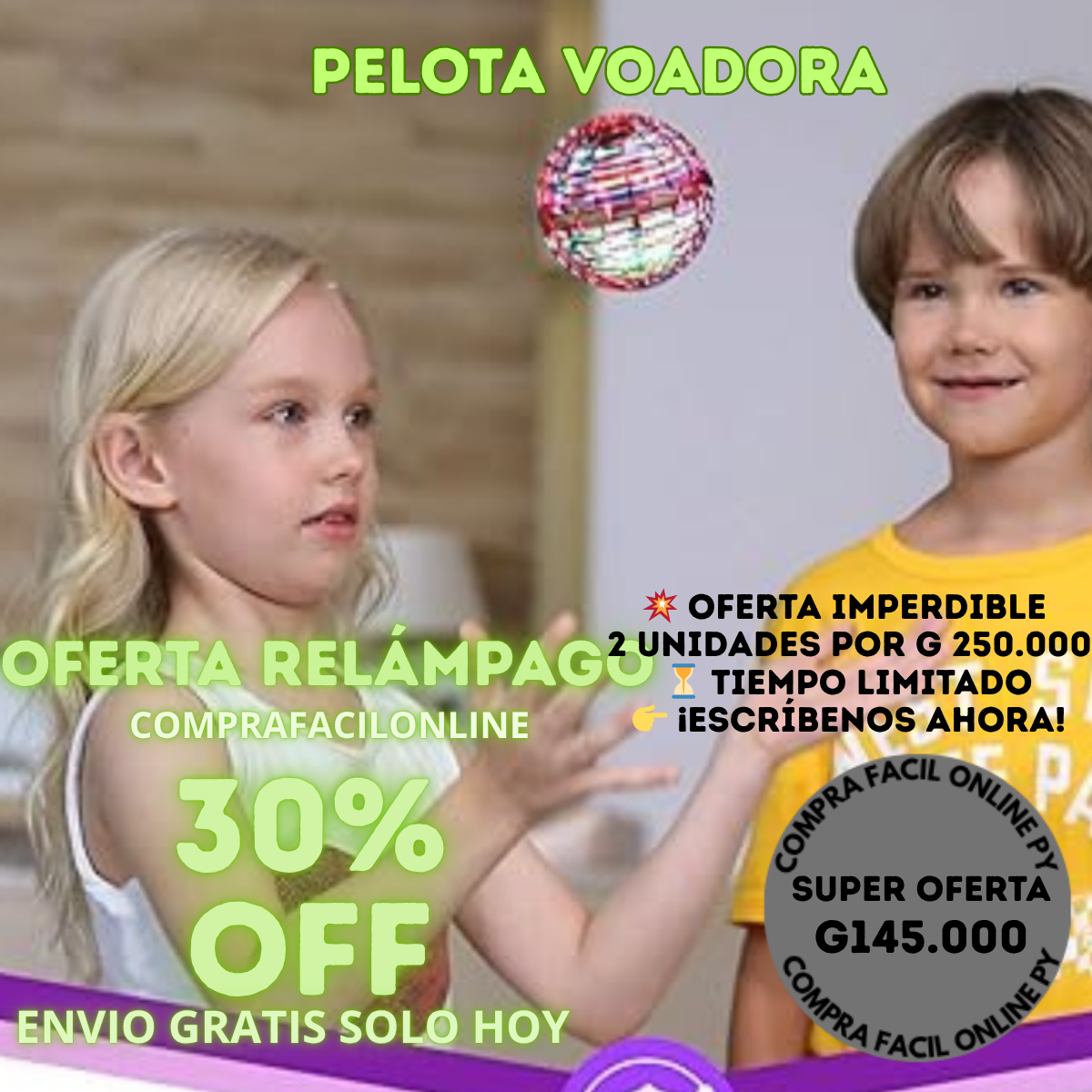 Pelota voladora mágica   ¡Últimas unidades, no te quedes sin el tuyo!