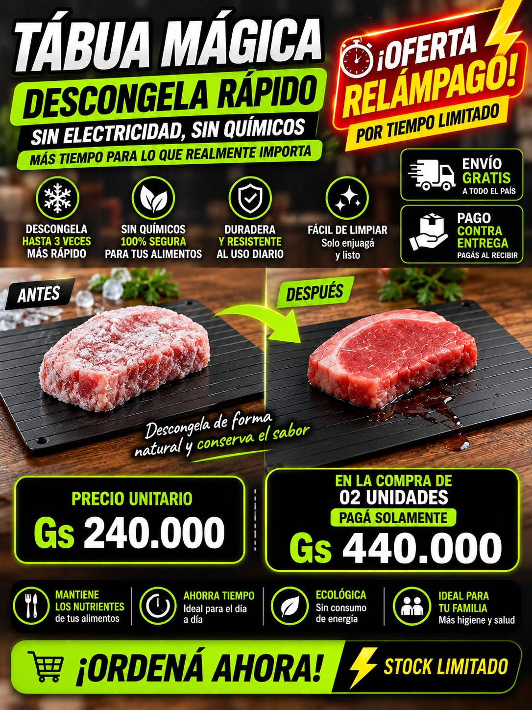 Tabla Para Descongelar Premium