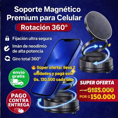 Soporte Magnetico ULTRA MAX PREMIUMSujeta tu celular con total seguridad,
