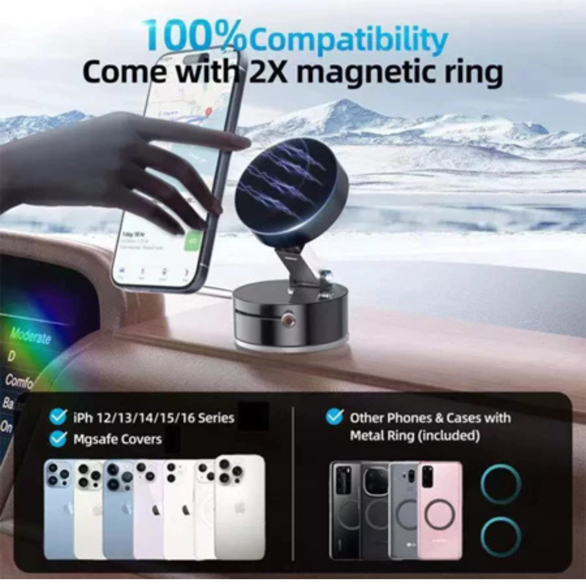 Soporte Magnetico ULTRA MAX PREMIUMSujeta tu celular con total seguridad,