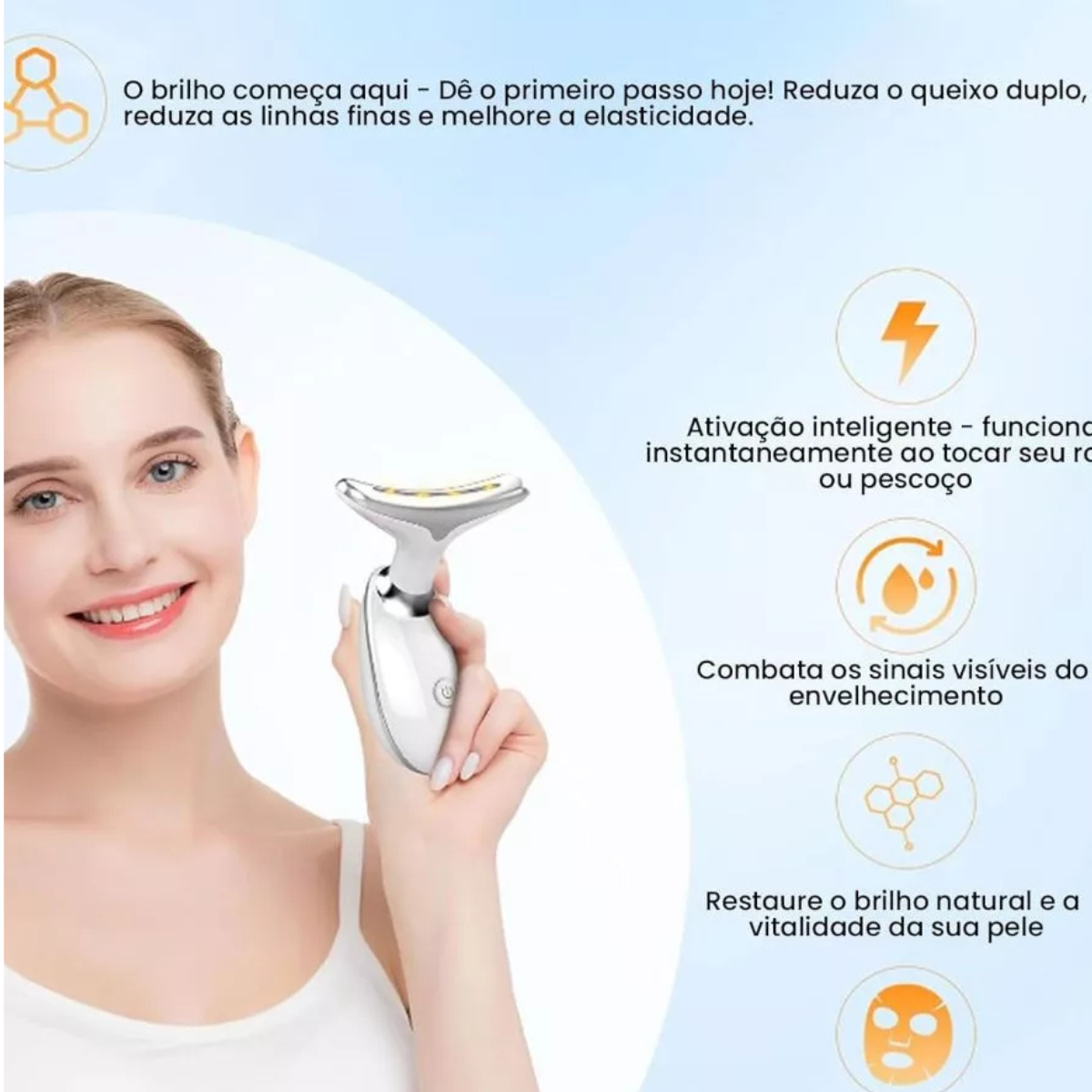 Masajeador Facial Led