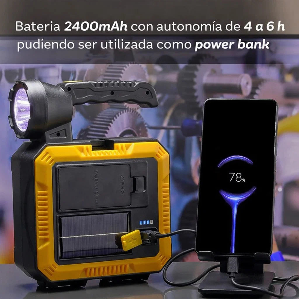 Kit de Herramientas con Luz de Emergenci