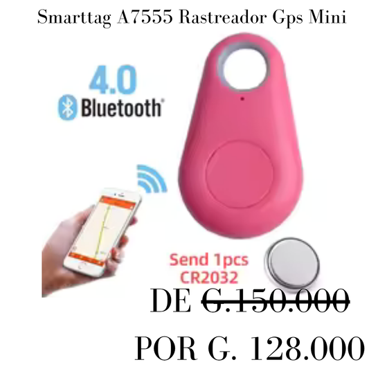 SmartTag A7555 – Rastreador GPS Mini⚡ OFERTA RELÁMPAGO ⚡ En la compra de 2 unidades, ¡pagá solo G 206.000!