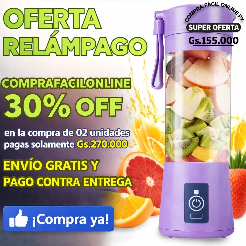 LICUADORA PORTACTIL RECARGABLE