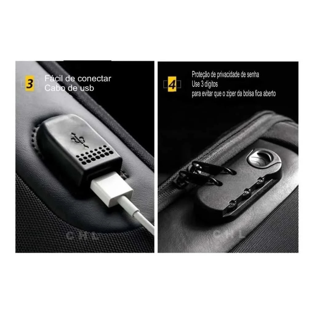 Mochila antirrobo con puerto USB