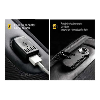 Mochila antirrobo con puerto USB