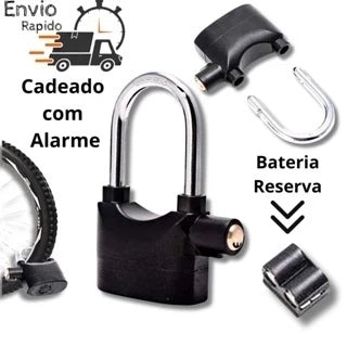 CANDADO CON ALARMA LARGO