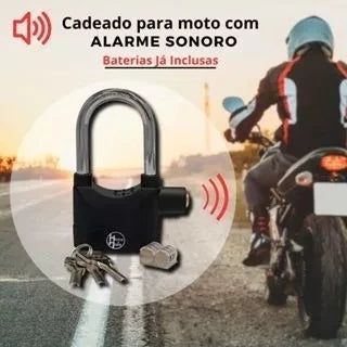 CANDADO CON ALARMA LARGO