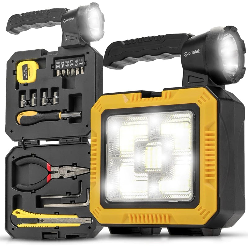 Kit de Herramientas con Luz de Emergenci
