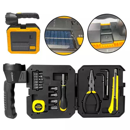 Kit de Herramientas con Luz de Emergenci