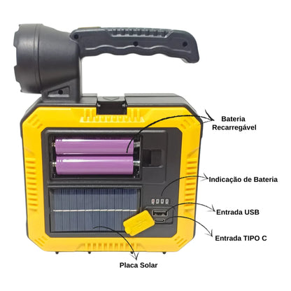 Kit de Herramientas con Luz de Emergenci