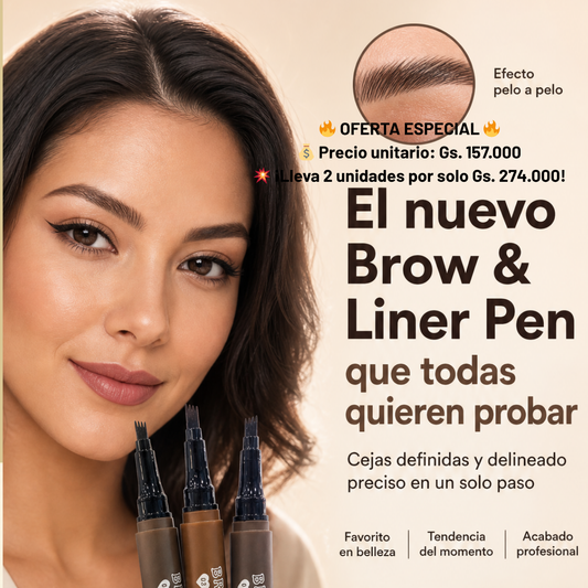 Delineador Brow Liner Pen  💰 Precio: Gs. 157.000  💥 ¡Lleva 2 unidades por solo Gs.274.000Oferta por tiempo limitado  🔥!