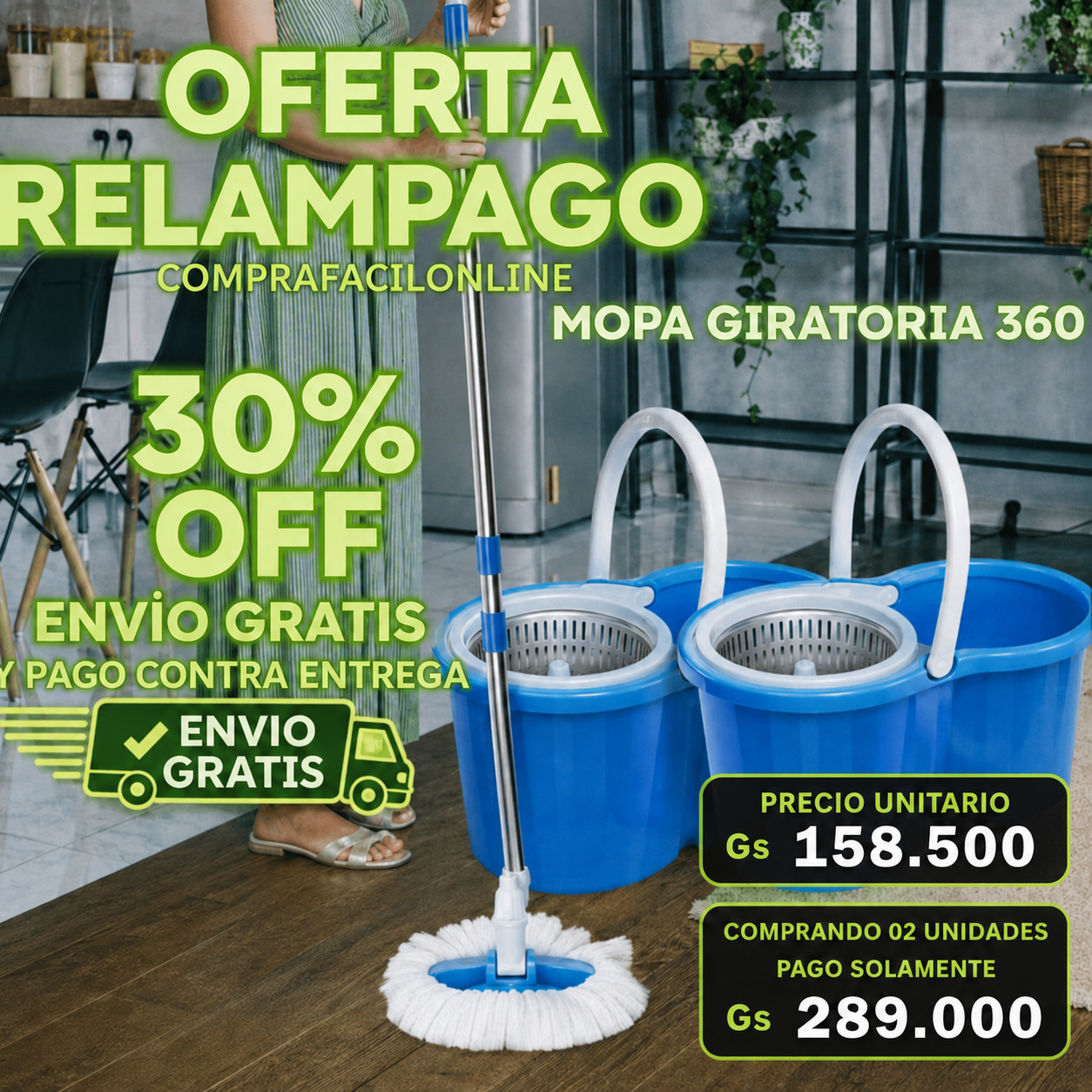 🌀 Mopa 360 – Limpieza Profunda  👉   ¡Aprovecha ya! No dejes pasar esta oportunidad!Precio exclusivo