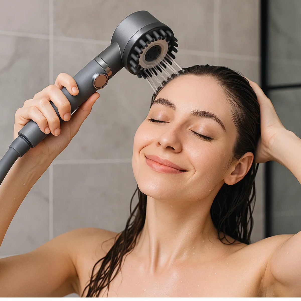 Cabezal De Ducha Potente Y Ahorrador