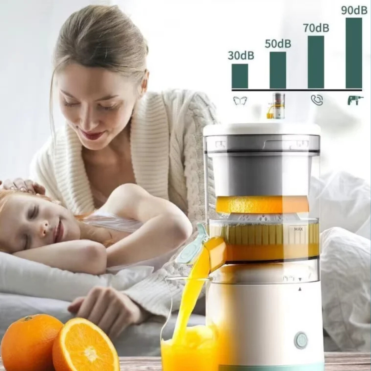 🍊 Exprimidor Eléctrico Portátil