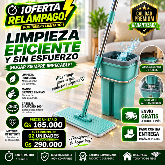 Mopa Autoescurrible 360⏰ ¡Disponible solo por tiempo limitado