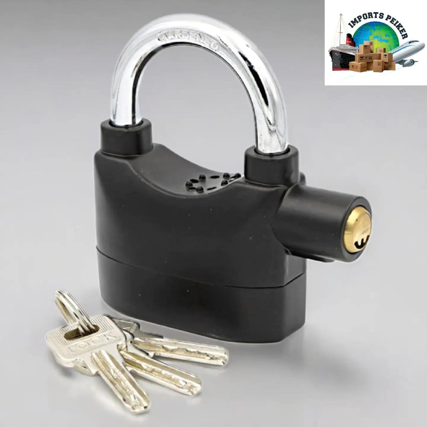 CANDADO CON ALARMA LARGO