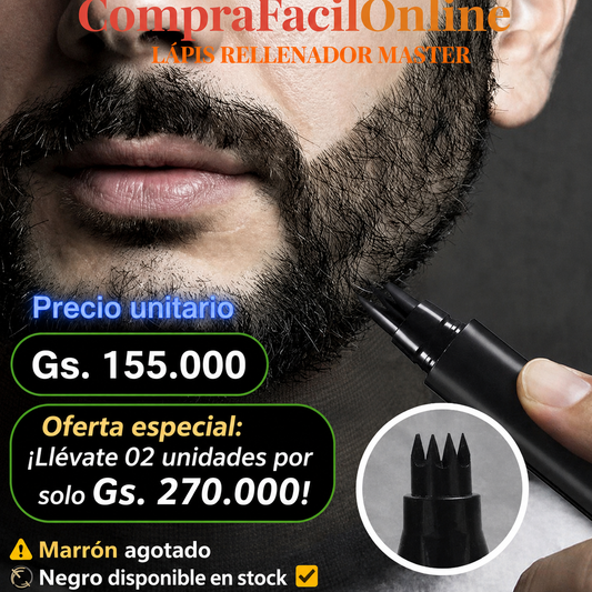 LAPIZ MARCADOR PARA BARBA Y CEJA   COLOR NEGRO
