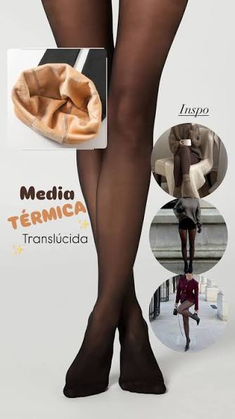 MEDIA TÉRMICA TRASLÚCIDA🎉 . ¡Últimas unidades, no te quedes sin el tuyo🔥 MXL · TALLA ÚNICA 🔥