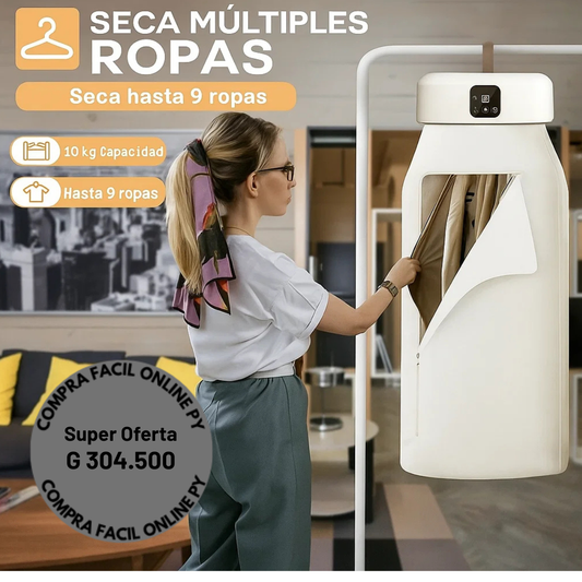 SECA ROPAS PORTATIL¡Aprovecha la promoción y paga menos! Llevando 2 productos, recibes G 40.000 de descuento. ¡Últimas unidades, no te quedes sin el tuyo!
